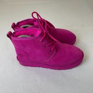 Ugg Neumel II Pink Wool Nubuck Suede 101732K Youth Size 4
